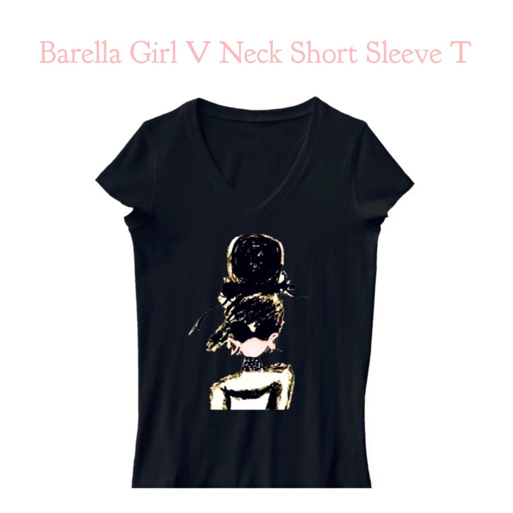 Barella Girl V Neck Shirt Sleeve T - Picture 4 of 7